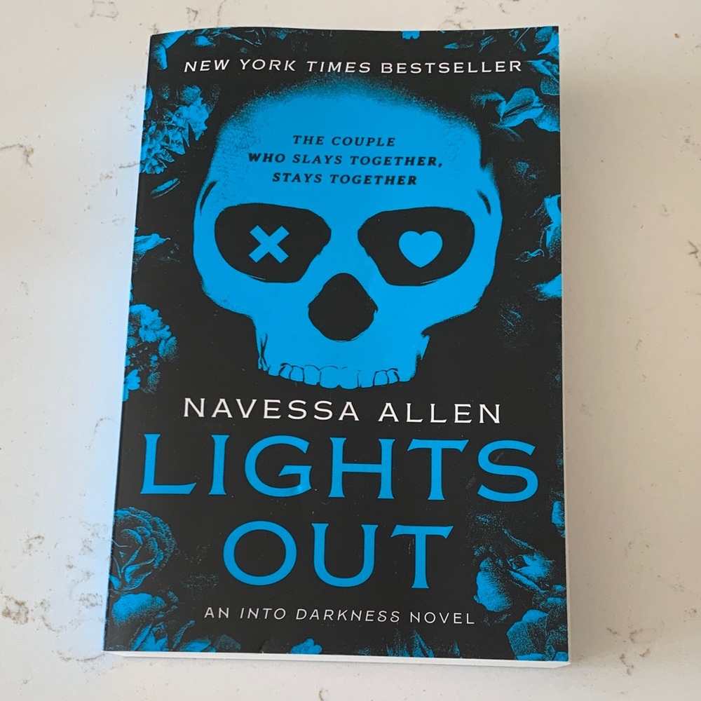 Lights Out by Navessa Allen - Blue & Black Paperback Novel